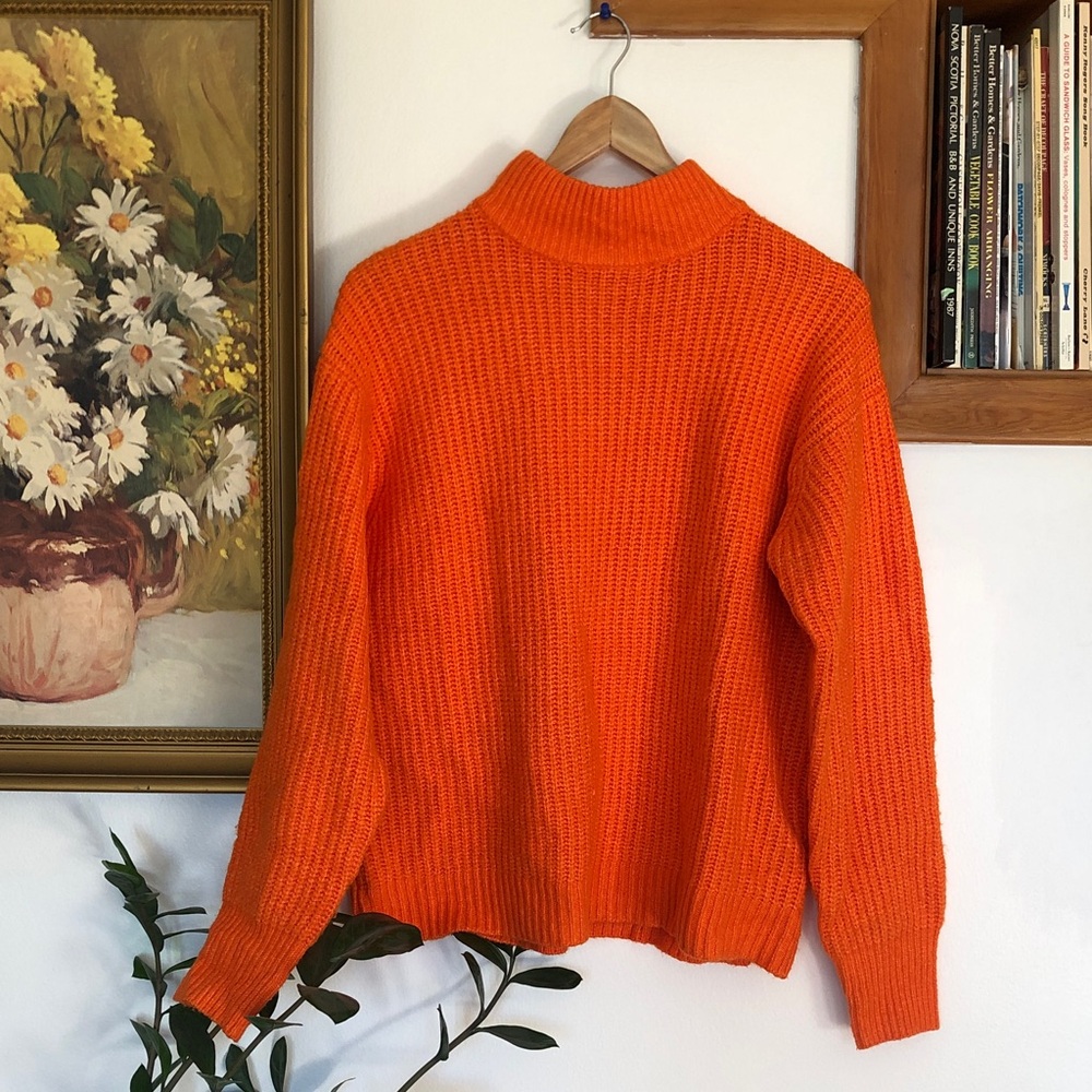 Reitmans Vibrant Orange Knit Top